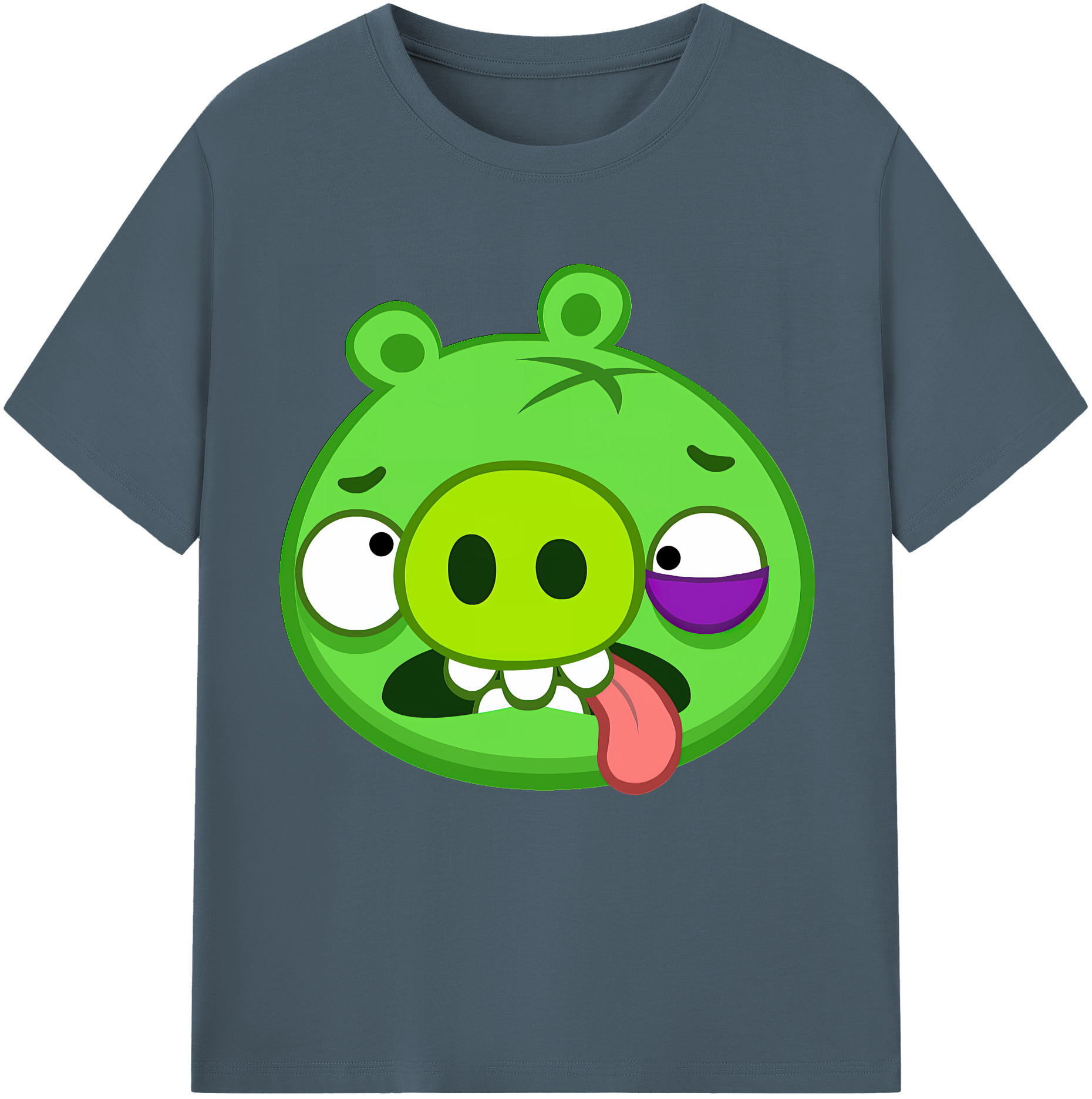 （画像用） Angry Birds アングリーバード 綿100％半袖Tシャツ（フロントプリント）